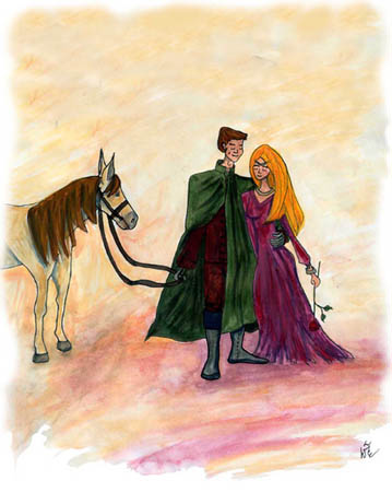 la-mouflette-aquarelle-le-chevalier-a-la-rose